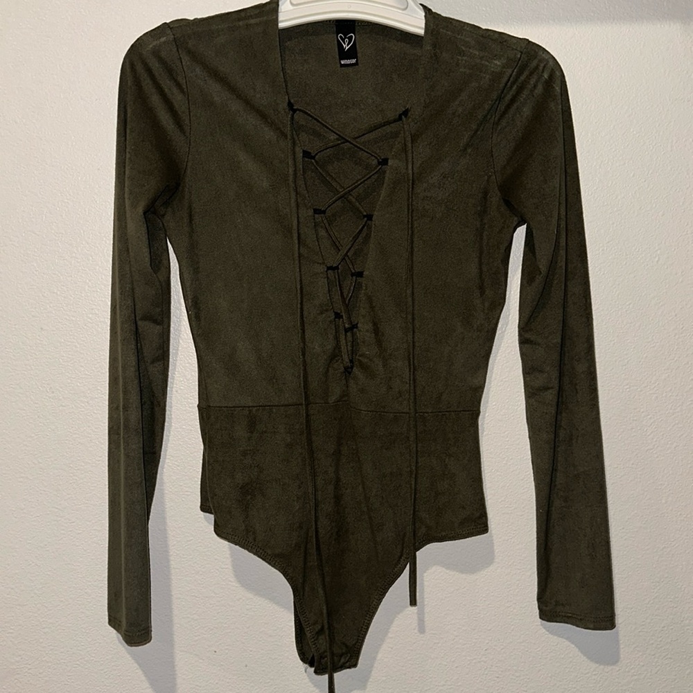 Dark green bodysuit